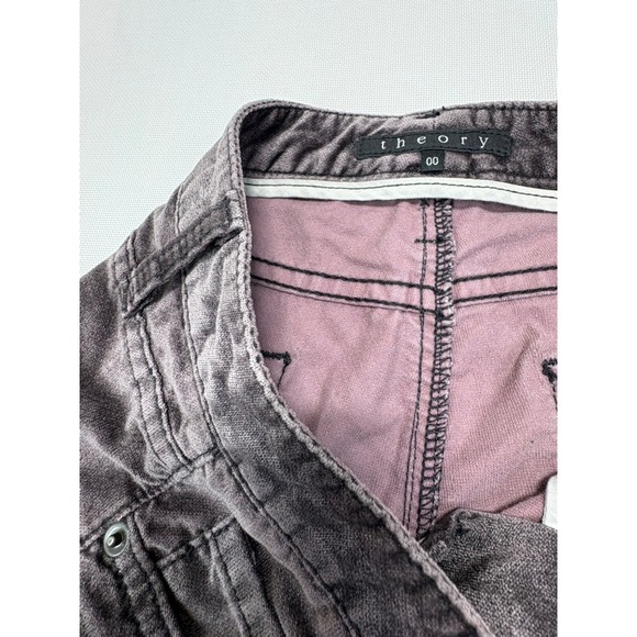 Theory Brown Flare Pants women velvet – Size 00 - Picture 2 of 9